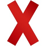 thumbnail of Durable Hinweisaufkleber Form Kreuz rt 5St ablösbar