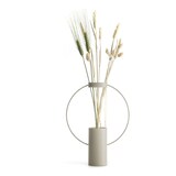 thumbnail of Metall Vase Tischvase 30 cm Beige Deko