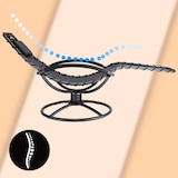 thumbnail of CASARIA® Sonnenliege Wetterfest Liegestuhl mit Armlehne Schaukelliege Wohnzimmer Grau