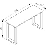thumbnail of VCM Schreibtisch Lona Schwarz / Sonoma-Eiche H. 76 x B. 110 x T. 50 cm