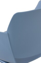 thumbnail of CHEFGASTRO Esszimmerstuhl NASHVILLE HxBxT 80x58x54cm Kunststoff Blau Küchenstuhl