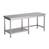 thumbnail of Table travail inox 1/2 étagère 2600x700mm - Combisteel