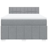 thumbnail of vidaXL Boxspringbett mit Matratze Hellgrau 140x190 cm Stoff