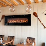 thumbnail of Sined Aprica Caminetto Elettrico Da Parete In Acciaio e Vetro Da 1500w Effetto Fiamma Led Nero