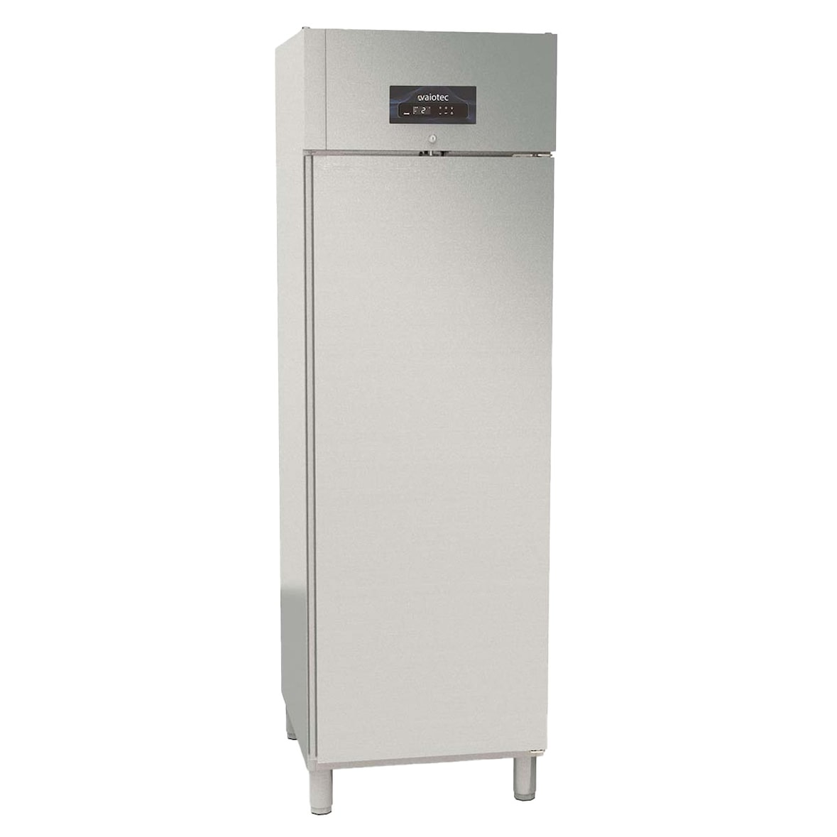 Frigorífico profissional de 1 porta, aço inoxidável, refrigeração a ar, GN2/1, 211 x 66 x 85,4cm, com fechadura, 700L, CORECO 10282 Vaiotec