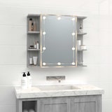 thumbnail of vidaXL Spiegelschrank mit LED Grau Sonoma 70x16,5x60 cm