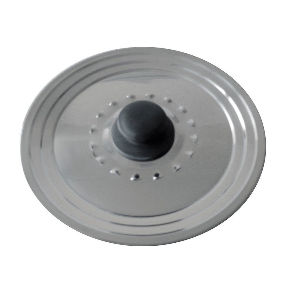 Couvercle anti - gras 18/20/22 cm -  Argent / Métallique Rond Aluminium Antiadhésif Baumalu 22.00x22.00 cm