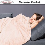 thumbnail of Kuscheldecke Beige 150x200 cm Wolldecke Fleece extra weiche Wohndecke Sofa