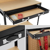 thumbnail of tectake Banco da lavoro con cassetto - 81 x 41 x 145 cm - 402749