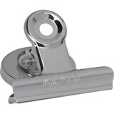 thumbnail of Brief-Klemmer mit Magnet, Breite 30mm, Klemmweite 15mm, vernickeltes Metall, starke Feder, Haftkraft 1,5 kg, 1 Set = 2 Stück