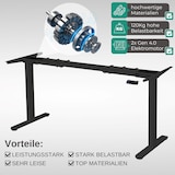 thumbnail of ALBATROS Lift S5B Gestell Schreibtisch Höhenverstellbar Elektrisch mit 2x Motoren, schwarz - Stufenlos Höhenverstellbares Schreibtischgestell