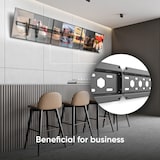 thumbnail of ONKRON TV Wandhalterung 43"-85", 68 kg max, VESA 75x75-600x400, Ultra Slim, Neigbar, TM6-B Schwarz