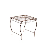 thumbnail of Mesa de ferro Zarina, 50 x 45 cm marrom antigo