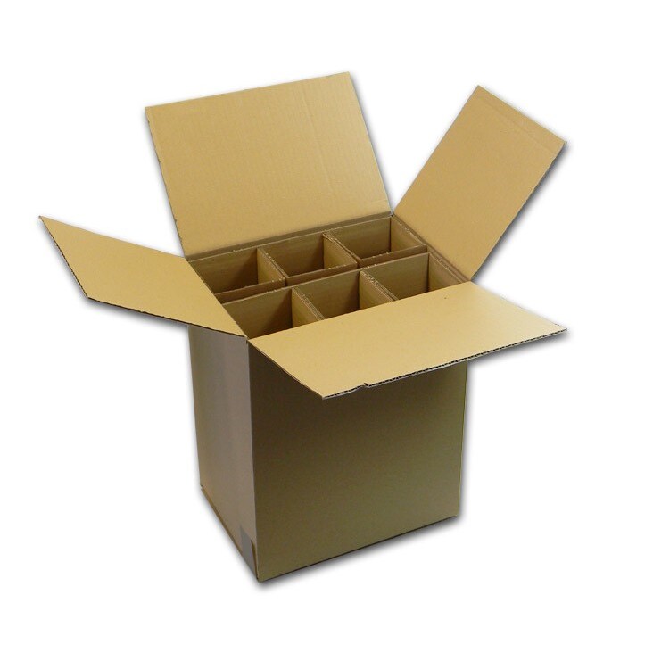 Lot de 500 Cartons spécifiques pour expédier 6 bouteilles