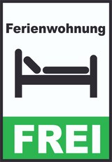 thumbnail of Ferienwohnung frei Hochkant Schild A4 (210x297mm)