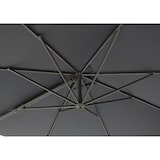 thumbnail of METRO PROFESSIONAL Guarda-sol quadrado suspenso, alumínio / poliéster, 3 x 3 m, com função de manivela e inclinação, cinzento