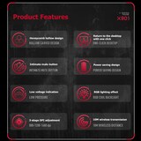 thumbnail of Souris Gaming Sans Fil Rechargeable 8 Boutons 1600DPI RGB Lumineuse YONIS