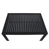 thumbnail of METRO Professional Tavolo Barbados, alluminio/rattan, 130x90x74 cm, resistente alle intemperie, dispositivo anti furto, regolabile in altezza, nero