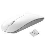 thumbnail of Souris Optique Laser Ultra-Mince Sans Fil 2.4 Ghz Avec Mini Récepteur USB Blanc YONIS