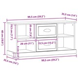 thumbnail of vidaXL TV-Schränk Artisan-Eiche 99,5 x 35,5 x 48 cm Holzwerkstoff