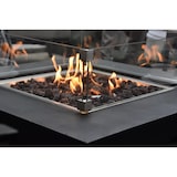 thumbnail of MODENO Gas Feuertisch Aurora Feuerstelle aus Beton - für Garten, Balkon and Terrasse, wetterbeständig, Schwarz 87x87x36cm