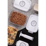 thumbnail of MASTERPRO Set 4 contenitori sottovuoto 500ml + estrattore sottovuoto manuale, conservazione alimenti, congelatore e microonde, BPA Free, made in EU