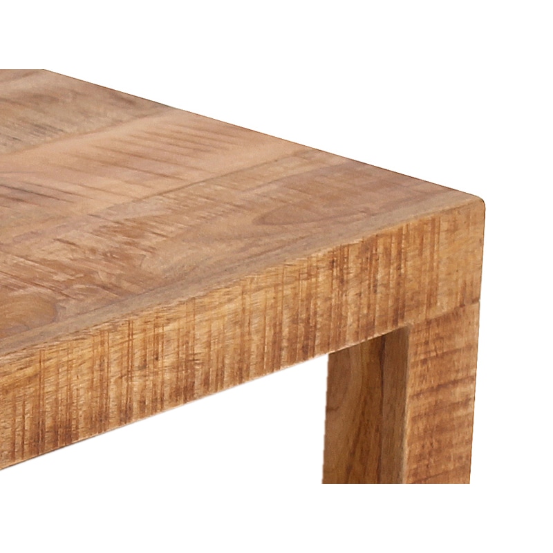 Möbilia Couchtisch 110 x 60 cm | Akazie-Holz | B 110 x T 60 x H 40 cm | natur | 23020000 | Serie COUCHTISCH
