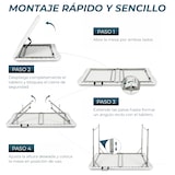 thumbnail of Yoevu - Mesa plegable de resina 120 cm compacta, resistente y fácil de transportar para interior y exterior