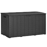 thumbnail of Outsunny baúl de almacenamiento exterior 366L arcón para jardín de plástico de doble pared con ruedas y asas para terraza carga 100 kg 122,4x62x64,5cm