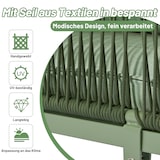 thumbnail of Merax Garten-Lounge-Set aus Eisen, Gartenmöbel-Set aus grünem Seil, L-förmiges Gartenmöbel-Set, Lounge-Set aus grünem Seil mit Sitzkissen