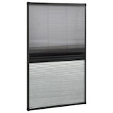 thumbnail of vidaXL Insektenschutz-Plissee für Fenster Alu mit Jalousie : Farbe - Anthrazit, Größe - 80 x 160 cm