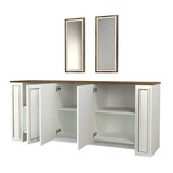 thumbnail of Sideboard Sansa mit 2er Spiegel Set Weiß Walnuss
