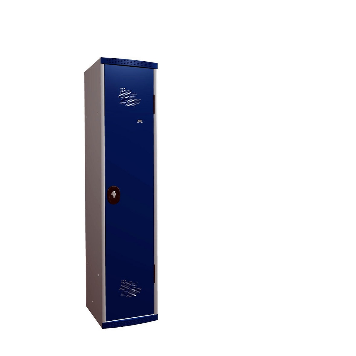 Acial Vestiaire métallique 1 case L.40 cm bleu et gris