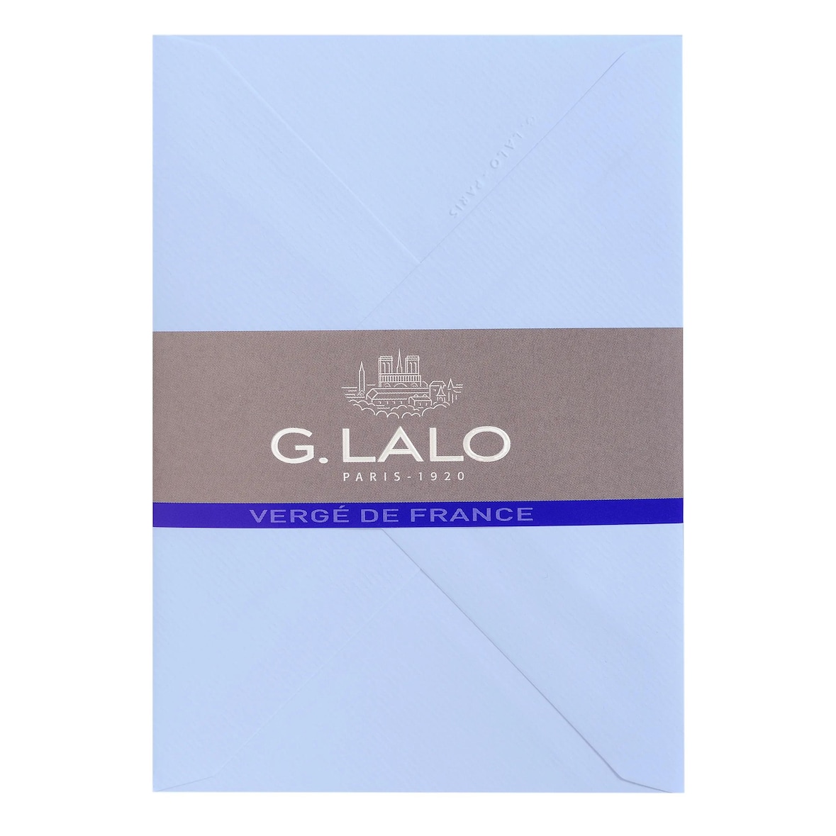 G.Lalo 4x Lalo, Packung mit 25 Umschlägen Vergé de France, C6 114x162mm - Blau 21402L