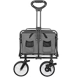 thumbnail of tectake Chariot pliable LEON avec freins, capacité de charge 80kg - gris - 404977