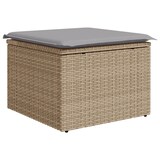 thumbnail of vidaXL 7-teiliges Garten-Sofa-Set mit Kissen in Beige aus Poly Rattan