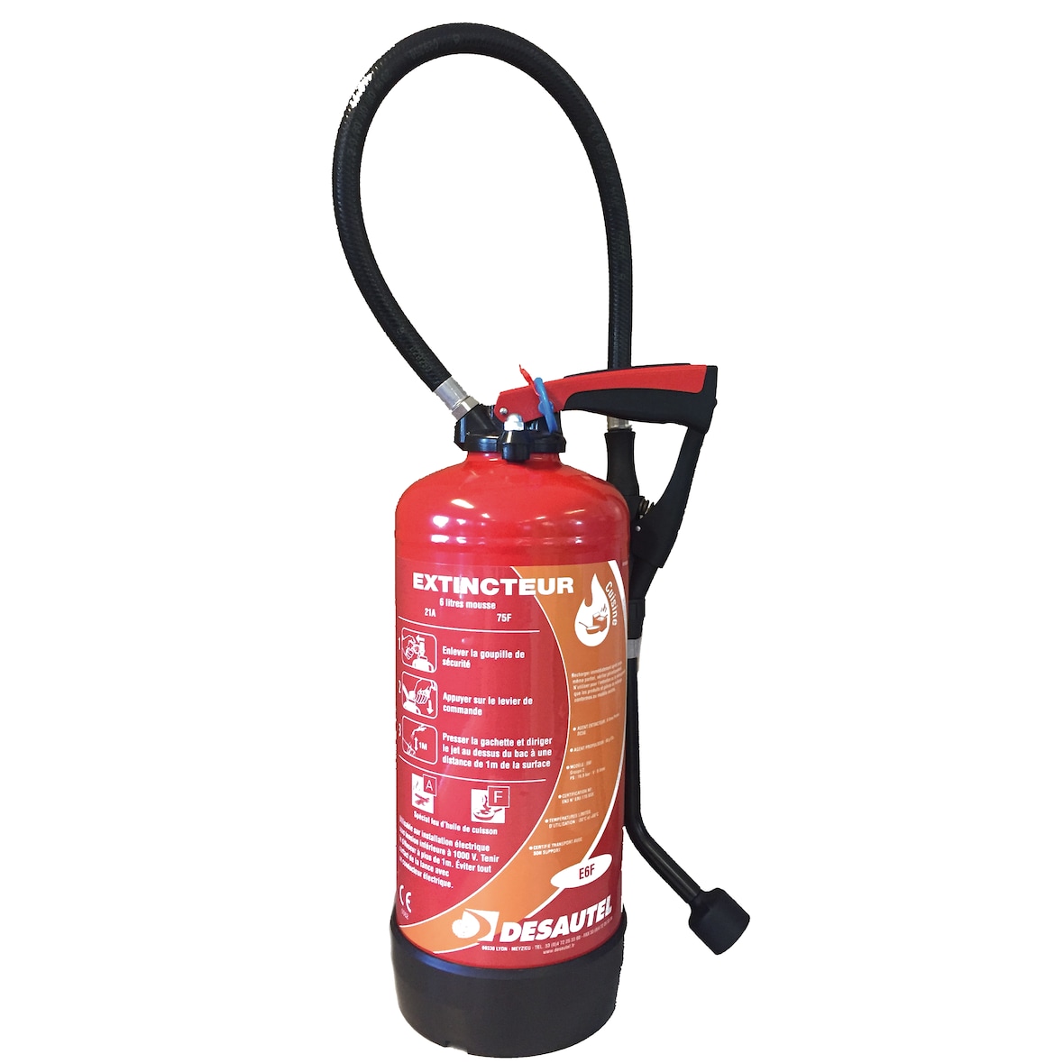 Desautel extincteur NF 6L AF FEU D'HUILE DE CUISSON