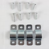 thumbnail of Stehtisch mit weißer Husse klappbar Ø 60cm Bistrotisch Stehtisch Klapptisch wetterfest