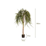 thumbnail of Salice piangente artificiale 180 cm - Naturing Monde - Per interni - Alta qualità - Tronco naturale