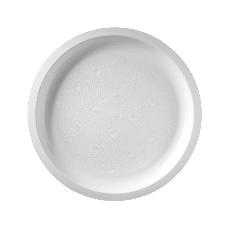 MONOUSO - Wiederverwendbare Robuste Teller Rund Weiß "Round" Ø29cm (300 Stück)