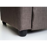 thumbnail of Poltrona relax reclinabile TV HWC-F76 design moderno 102x67x90cm tessuto grigio marrone