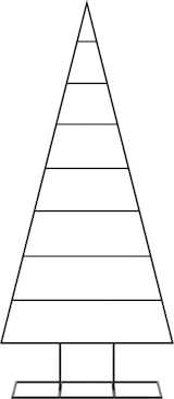 thumbnail of vidaXL Metall-Weihnachtsbaum für Dekorationen Schwarz 180 cm