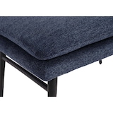 thumbnail of Banco HWC-L62, banco com apoio para os pés, banco estofado otomano, 38x56x40cm tecido/têxtil ~ azul