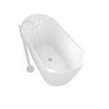 thumbnail of freistehende Badewanne Wanne F23 180cm Whirlpool Luft & Wasser mit Armatur AF04