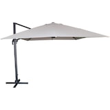 thumbnail of Parasol déporté en aluminium et polyester Sevilla 4 x 3 m anthracite Dcb Garden