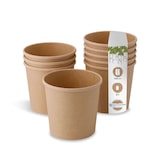 thumbnail of BIOZOYG 25 Stück Pappbecher 600ml für Eintöpfe und Eis aus ungebleichtem Kraftkarton, braun, Suppenbecher, Einwegbecher, biologisch abbaubar