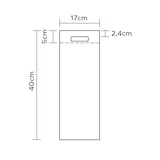 thumbnail of MONOUSO - Bolsa TNT Para Botella Troquelada Blanca 17+10x40cm (200 Uds)