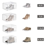thumbnail of Helloshop26 - Caixas para sapatos conjunto de 6 organizadores com porta de armazenamento de sapatos de plástico empilhável fácil 12_0002636