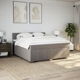 thumbnail of vidaXL Boxspringbett mit Matratze Taupe 180x200 cm Stoff