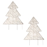 thumbnail of CREATIV home Deko-Weihnachtsbaum aus Metall mit LED, 2er Set